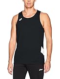 ASICS Team Sweep Singlet, Black/White, Large