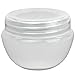 Beauticom (6 Pieces of White Frosted) 10g or 10ml Durable Cosmetic Sample Empty Refillable Container, Plastic Makeup Cosmetic Cream Jar Pot Bottle Container