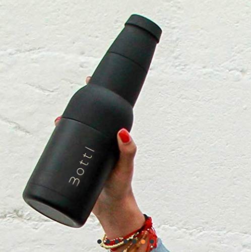Bottl Beer bottle Insulator Can Cooler - Metal Vacuum Insulated Double Walled Stainless Steel Beer Bottle and Can Holder With Bottle Opener - Eco Friendly and BPA Free