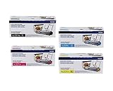 Brother TN221BK, TN221C, TN221M, TN221Y Complete Toner Cartridge Set, Black, Cyan, Magenta and Yellow