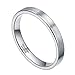 2mm 4mm 6mm 8mm White Tungsten Wedding Ring Band for Women Men High Polish Dome Comfort Fit Size 4-15