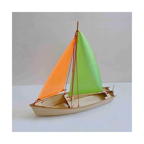 JHSHENGSHI Modellbausätze für Wasserfahrzeuge China Sand Boat Wooden Assembled Model Kit Antique Aerospace Science