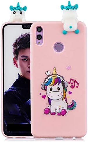 MZBaoLingMeiDongUS Huawei Nova 3i Case, [ Cute Horse ] 3D Cartoon Pattern Silicone Rubber Case Soft Back Cover Gel Lovely Girly Slim Protective Shell Skin for Huawei Nova 3i