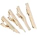 BMC Mens 4pc Stainless Steel Mixed Design Etched Wing Themed Tie Clip Set