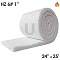 UniTherm Ceramic Fiber Blanket, 8lb, 1", 24" x 25'