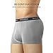 DAVID ARCHY Men's 4 Pack Underwear Ultra Soft Comfy Breathable Bamboo Rayon Trunks No Fly (S, Green/Gray)