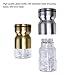 Salt and Pepper Shakers with Stand, Elegant Stainless Steel Salt and Pepper Dispenser with Adjustable Pour Holes