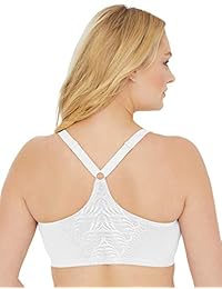 Glamorise #1246 - Sujetador de encaje con cierre frontal para mujer, talla grande