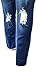 1826 Jeans Omega Womens Plus Size Blue Denim Stretch Ankle Jeans Skinny Distressed Pants (20)