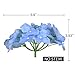 Luyue Silk Hydrangea Heads Artificial Decoration Flowers Garden Floral Decor,Pack of 10 (Sky Blue)
