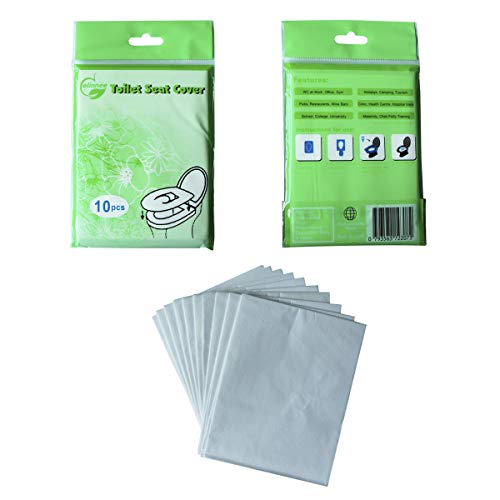 ELINNEE Toilet Seat Paper Cover Disposable Toilet Seat Cover Flushable 42.5x36cm 100 count 1/16Fold - Thumbnail 3