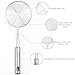 uxcell Kitchen Utensil Stainless Steel Mesh Strainer Ladle Spider Skimmer Fry Spoon Noodle Basket 4.7 Inch
