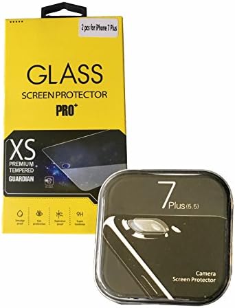 Glass Pro Explosion-proof Tempered Glass Screen Film Protector for iPhone 7 plus, with EXTRA camera protector OEM 2-pack. LIMITED OFFER.