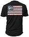 2nd Amendment Brand Vintage American Flag Mens T-Shirt USA Second 2A (3X-LARGE), Black