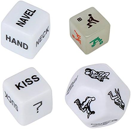 OMMI Sex Funny Dice Sex Game Toy for Bachelor Party Couple Gift set of 4