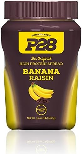 P28 Foods Formulated High Protein Spread, Banana Raisin, 16 Ounce by P28 Foods