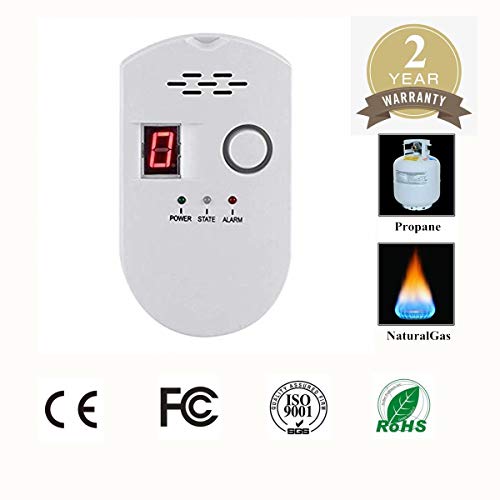 Propane/Natural Digital Gas Detector, Home Gas Alarm, Gas Leak Detector