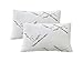 2 Pack Plixio King Size Shredded Bamboo Derived Viscose Cooling Memory Foam Pillow with Hypoallergenic Moisture Wicking Cover and Removable Cases