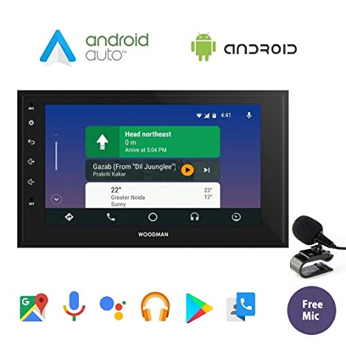 Woodman 7" HD Touch Screen Android 6 with Android Auto Double Din Car Stereo (1 GB/16 GB)
