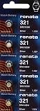 321 Watch battery - Strip of 5 Batteries