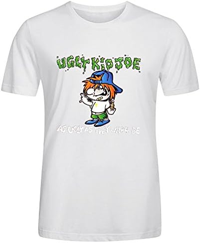 Qirong Ugly Kid Joe As Ugly As They Wanna Be Round Neck T Shirt for Mens White