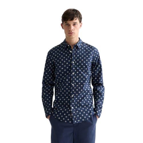 Scotch & Soda Slim-Fit Shirt mit Allover-Print