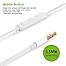 THE Electronics Standard 3.5MM Premium Earphone/Earbuds w/ Mic, Remote and Carrying Case for Apple Samsung HTC Google Nokia Phones Tablets & More(THE Earpods - White X2)