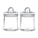 33OZ Glass Apothecary Jar 5 X 7.1 Inch Glass Canister Set with Ball Lid, 2-Piece Set