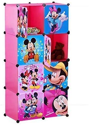 Rv Enterprise Kid S Wardrobe Cabinet 6 Door And 3d Print Storage Organizer Almirah Rack Shelf For Clothes Living Room Bedroom Multi Amazon In Home Kitchen