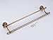 Rozin Antique Brass Double Towel Bars Wall Mounted Towel Rack Art Carved Deco