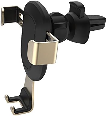 Car Phone Holder,Gravity Phone Mount Universal Cradle Stand holder for iPhone 7 / 7P / 6s / 6P / 5S, Galaxy S5 / S6 / S7 / S8, Google, LG, Huawei, other Smartphones (Gold)