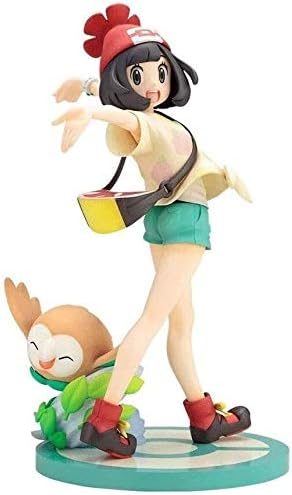 Amazon Com Ghmhjh Pokemon Selene And Rowlet Artfx J Statue Pvc Figure 7 48 Inches Movie Character Model Toys Home Kitchen