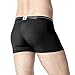 Lapasa Men's Pouch Trunk Micro Modal Low Rise Boxer Brief (Pack of 4 pcs) Light Black S