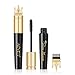 4D Silk Fiber Lash Mascara Waterproof, Long Lasting Eyelash Mascara, Smudge-Proof, Natural Thickening, Lengthening, Volumizing, Clump-Free Application, Black (Queen Mascara)