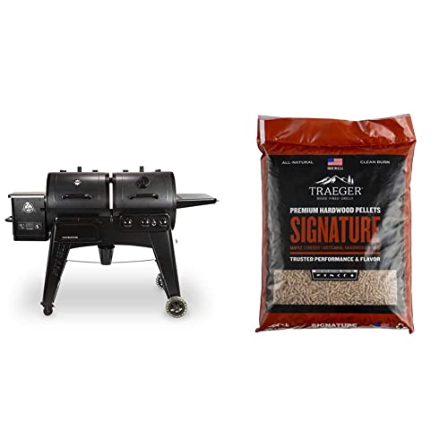Pit BOSS PB1230G Wood Pellet and Gas Combo Grill, Black & Traeger