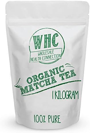 WHC Organic Matcha Green Tea Powder | Culinary Grade | Perfect for Cooking, Baking, Lattes &amp; Smoothies | Weight Loss Benefits | Natural Caffeine | Mixes Easily | Resealable Pouch (1kg (880 Servings))