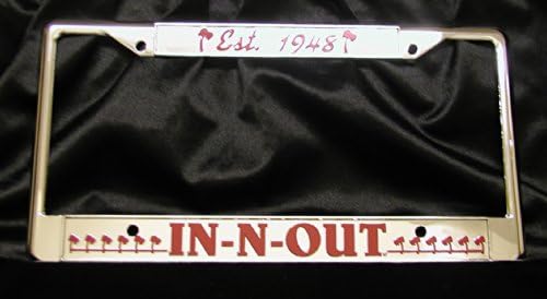 Authentic In-n-out Burger License Plate Frame