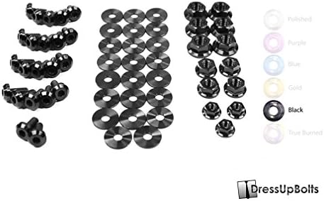 Titanium Dress Up Bolts Engine Bay Kit for Acura RSX (2002-2006) (Black)