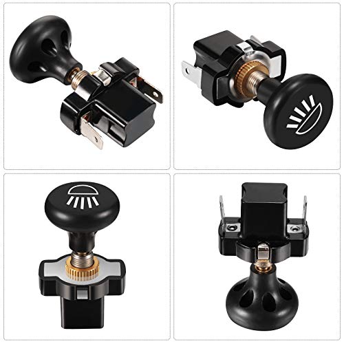 HESTYA 3 Pieces Push Pull Light Switch for Golf Cart Push Pull Style