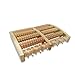 Dual Foot Massager Roller Large, Relieve Plantar Fasciitis, Stress, Heel, Arch Pain - The Original - Shiatsu Acupressure Relaxation. Full Instructions/Reflexology Chart. (Dual Foot)