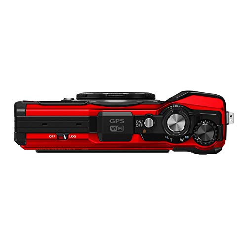 OM SYSTEM OLYMPUS TG-6 Red Underwater camera, Waterproof, Freeze proof, High Resolution Bright, 4K Video 44x Macro shooting