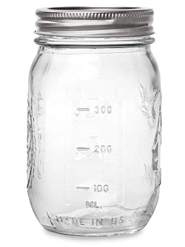 Ball Glass 389579 Pint Regular Mouth Mason, 2 Count (Pack of 1), Clear