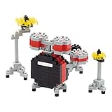 Kawada Nano Block 3D Puzzle Drum Set Building Kit