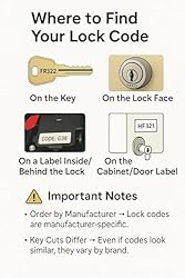 Padlock Replacement Key for American Lock 41276