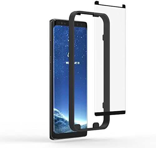 Galaxy Note 8 Screen Protector, Auckly 3D Curved Tempered Glass Screen Protector [Full Coverage] [Case Friendly] [Easy Installation Tray], HD Clear Protection Film for Samsung Galaxy Note 8