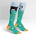 Sock It To Me, Gone Fishing, Women's Knee-High Funky Socks, Cat Socks