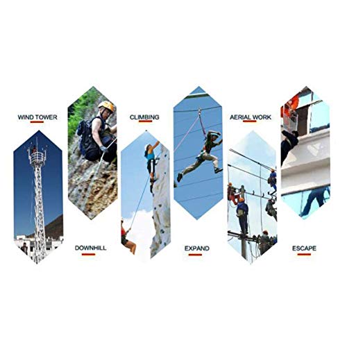 DFJU Klettergurt, Dachschutz aus Sicherheitsgründen, Schutzgurt im Westen-Stil Ganzkörper-Sicherheitsgurt zum Klettern… – Bild 4