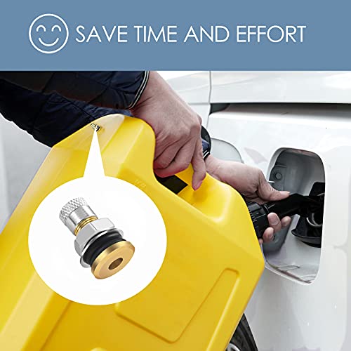 Gas Can Vent Caps Fuel Tank Exhaust Vent Valve with Drill and Leak