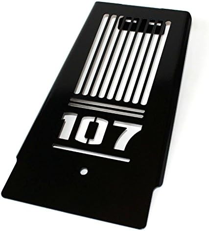 Iron OpticsMotorcycle Oil / Radiator Cover for Harley Davidson Softail Models from 2018/107, Colour: Black