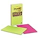 Post-it Super Sticky : Super Sticky Notes, 5 x 8, Assorted Ultra Colors, 4 45-Sheet Pads per Pack -:- Sold as 1 PK
